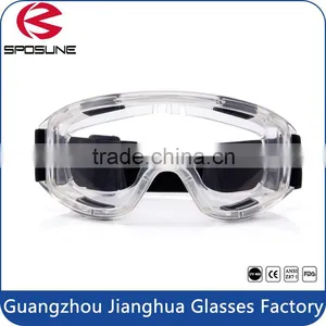 2016 Guangzhou Anti-scratches Safety Eyewear Factory Wholesale Transparent Eye Glasses for Gas Cutting Dustproof Goggles thumbnail-1