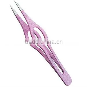 Fine Eyebrow Tweezer, Pointed Tweezer, Hair Removal Tweezer, Slanted Tweezer thumbnail-1