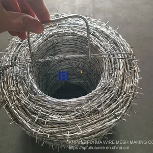 Alternation Torsion Galvanized Barbed Wire Gauge 16.5 Lenght 400m for Barbed Wire Fencing thumbnail-2