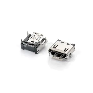Cheap Mini USB 5PIN Female DIP Connector Assembly Customized in Black and 30U Gold thumbnail-2