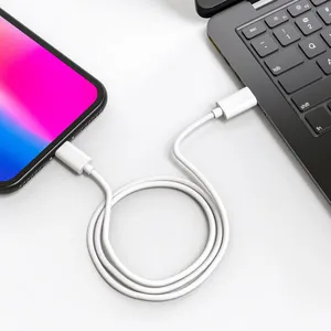 White Original Usbc to Lightning Cable for Apple Iphone 12 13 Fast Charger Mfi Certified Factory thumbnail-5