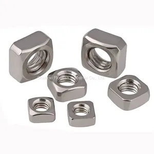 All Sizes Square Thin Nuts , SS / CS Square Lock Nut DIN ISO Standard thumbnail-1