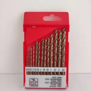 A Set of 13 HSS Drill Bits 1.5mm-6.5mm Round Shank Straight Spiral Drill Bits, Suitable for Steel, Stainless Steel, Hard Metal, Plastic, Wood, Etc thumbnail-5