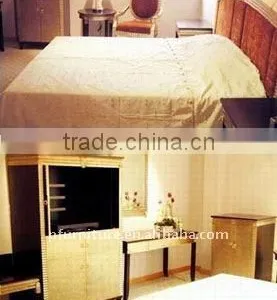 Antique Silver Leaf and Walnut Hotel Bedroom Furniture PFG021 thumbnail-1