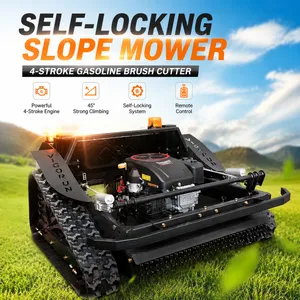 Brush Grass Clearing 800mm 0*4km/h Crawler 4-stroke Petrol Lawn Mower Self Propelled Lawn Mower Machine thumbnail-1