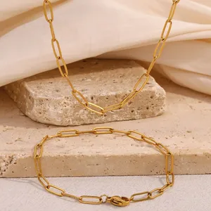 Factory Price 316L Stainless Steel Choker Necklace 18K PVD Plated Waterproof Anti-tarnish thumbnail-1