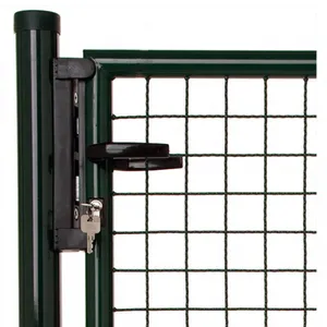 Security Garden 3D Panel Fence Gate With Lock and Keys Single Walk Gate thumbnail-2