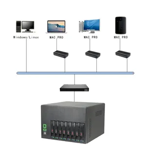 Haisucun Enterprise-level Nas Shared Network Storage, Desktop 8-bay Gigabit Disk Array Storage Server, Suitable for Storing Documents, Pictures, and Videos for Enterprise and Institutional Office Storage thumbnail-3