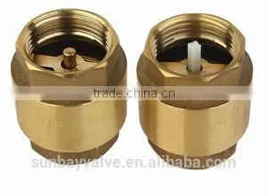 Brass Spring Check Valve With Plastic Core or Brass Core thumbnail-1