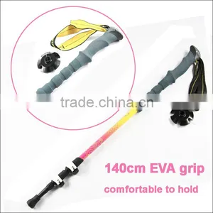 Three Sections External Quick Lock Aluminum 7075 Trekking Pole Walking Stick Supplier's Choice thumbnail-3