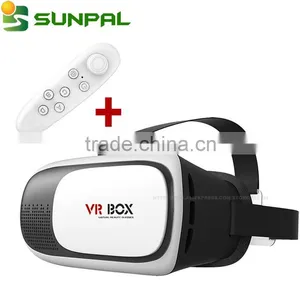 Google Cardboard for 4.5-6 Inch Smartphone 3D VR Box VR Glasses Virtual Reality Headset With Bluetooth Remote VR II Box thumbnail-1