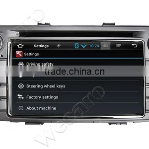 Wecaro Android 4.4.4 Car Multimedia System Double Din for Toyota Hilux Car Stereo WIFI 3G 2012 2013 2014 thumbnail-2