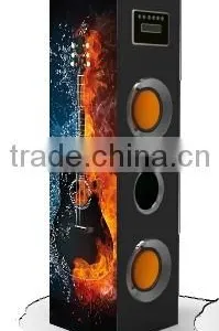 Brand New Guitar Pattern Wood Tower Speaker thumbnail-2