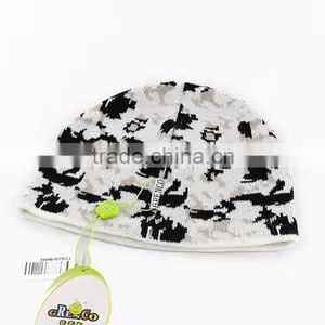 Wholesale Keep Warm Cashmere Wool Knitted Hat for 2-15years Old Children thumbnail-3