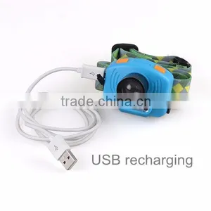 2016 New Arrive Sensor LED Source UV Headlamp USB Charger Dual Light Source Headlamp thumbnail-4