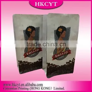 Zipper Top Sealing & Handle and Side Gusset Coffee Beans Bag Coffee Bag Type Plastic Bag With Zipper thumbnail-3