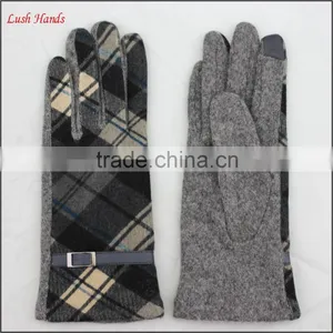 Ladies Wholesale Woolen Top Hand Gloves Women With Belt thumbnail-3