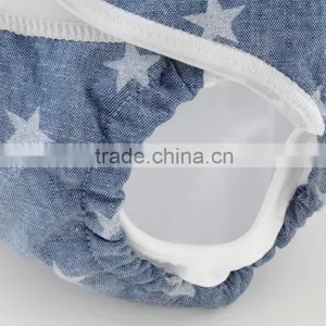 Made in Japan Wholesale Diapers Star Pattern Cute Cloth Nappy Cover for Baby thumbnail-3