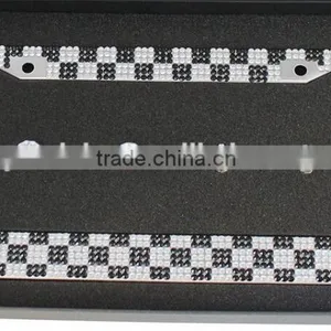 Bling Diamond License Plate Frame Custom thumbnail-1