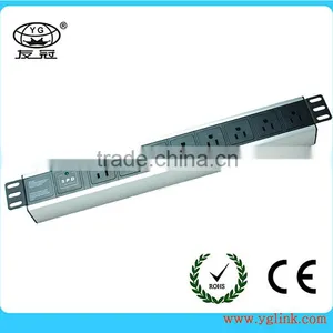 1.5U US Type Cabinet PDU With Surge Protector thumbnail-1