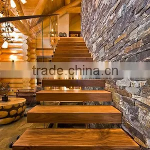 American Walnut Wood Stair Tread Covers thumbnail-1