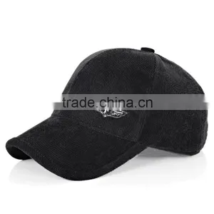 High Quality Curved Corduroy 6 Panel Hat Baseball Cap Sport Caps thumbnail-2