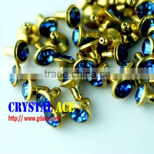 Cap Diamond Rivet,colorful Crystal Rhinestones Leather Rhinestone Rivets thumbnail-1
