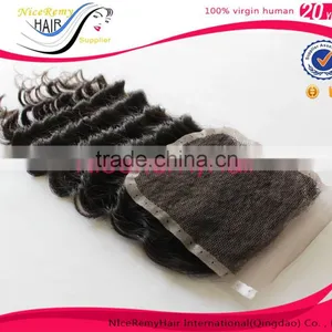 2016 Hot Sale Wholesale Top Quality 100 Virgin Human Hair Deep Wave 5*5 Lace Closure thumbnail-1