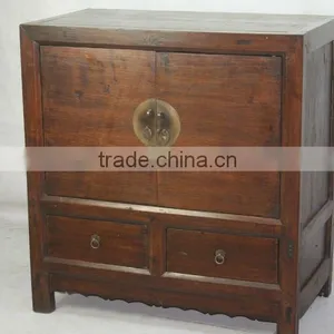 Chinese Antique Furniture Solid Wood Small Sideboard Cabinet thumbnail-1