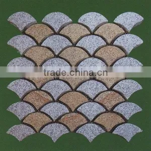 Red Granite Fan-shaped Paving Stone thumbnail-1