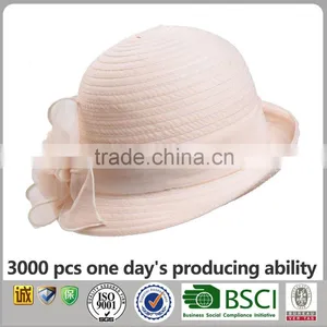 Silk Stitching Hat China Supplier Wholesale Bowler Hat Lady Hat thumbnail-2