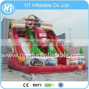 New Design Inflatable Cars Theme Bouncer Castle Inflatable Slide For Children Outdoor Playground thumbnail-2
