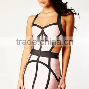 Black Lace One Shoulder Flesh Pink Mermaid Free Pattern Evening Dresses thumbnail-1