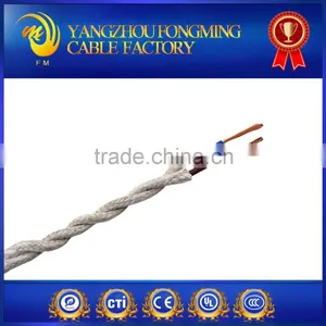 2.0mm2 Cotton Braided PVC Insulation Electric Cable Wire With High Temperature and High Voltage PVC Light Cord thumbnail-1