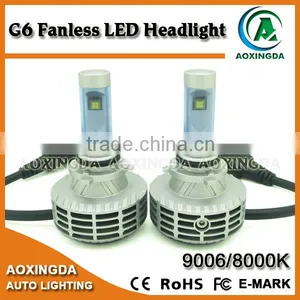 3000K 4300K 6500K 8000K 10000K G6 All in One LED Headlight 9006 6000LM thumbnail-1
