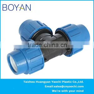 BOYAN PP Compression Quick Pipe Fittings for Irrigation Reducing Tee thumbnail-3