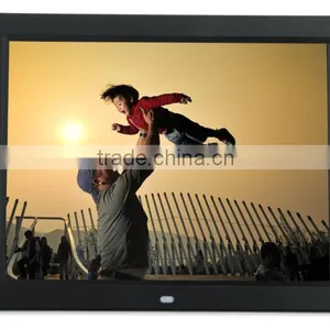 OEM 12 Inch Digital Photo Frame Time Wall Clock Wholesale thumbnail-1