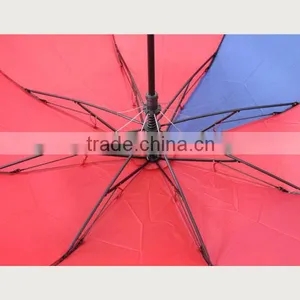 2016 Hot Sale Fashion Folding Ladies Red Umbrella thumbnail-3