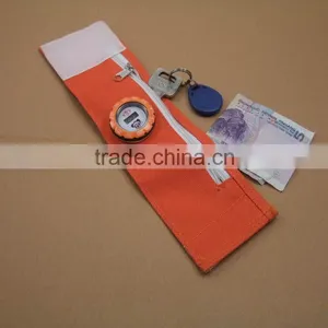 Fashion Advertizing Zipper Sweatband With Pocket thumbnail-2
