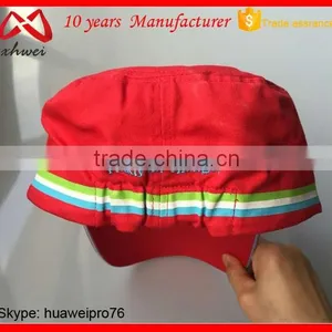 Custom Cotton Military Hat Flat Cap Government Official Red Vote Cap thumbnail-4