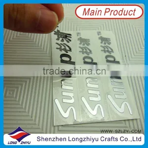 Custom Silver Metallic Sticker Electroformed Label With Permanent Adhesive Tape thumbnail-1