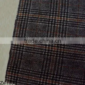 Yarn Dyed Polyester Wool Viscose Spandex Fabric thumbnail-1