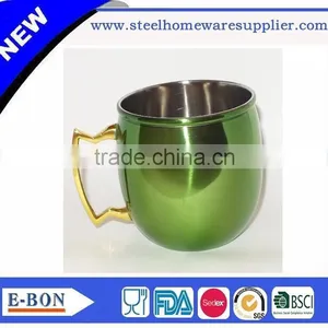 Fresh Green Color Moscow Mule Solid Mug thumbnail-2