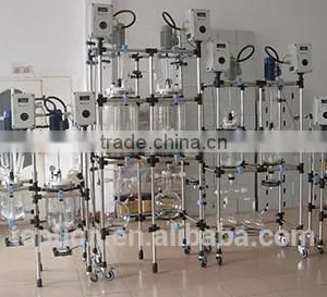 Hot Sale! Lab 10L/150L Three-Layer Glass Reactor for Chemical Use thumbnail-1