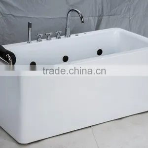 CUPC Certified Bathtub Square Small, Sexy Abs Massage Hot Bathtub,one Person Corner Bathtub thumbnail-2