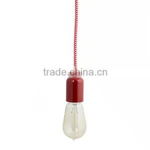 Colorful Pendant Lamp Cord Set Metal Hanging Light thumbnail-3
