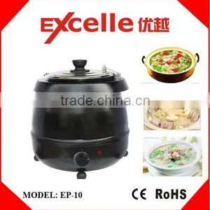 High Quality 10L Stainless Steel Electric Buffet Black Soup Pot/Electric Soup Boiler/Soup Warmer thumbnail-1