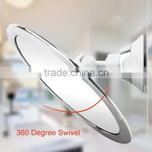 Transparent Wall Mounted Makeup Mirror, No Fog Wall Mounted Makeup Mirror With Swivel Suction Cup Quality Choice thumbnail-4
