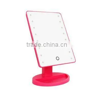 Hot Sale 16LED Light Comestic Mirror for Makeup Touch Screen on Desk thumbnail-3