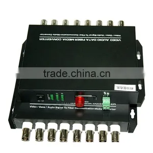 Atongda High Quality Optical Extender 8 Channel BNC Digital Fiber Optic Cctv Video Converter thumbnail-3